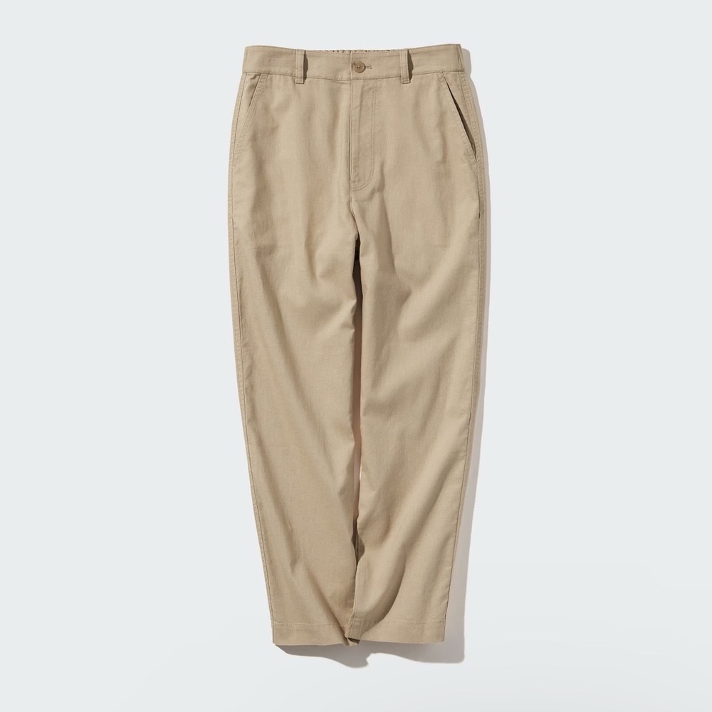 Uniqlo Linen cotton Tapered pants